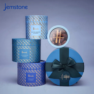 Caja Cilíndrica de Cartón para Dulces de Chocolate con Estampado en Caliente, Envase de Tubo de Papel Kraft para Galletas y Gomitas de Grado Alimenticio con Ventana Transparente - Product Image 4