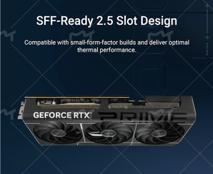 <b>Prime</b> ATI RTX 5080 OC Edition 16GB DDR SFF-Ready Workstation Graphics Card 2.5-Slot Axial-tech Fans Chamber Dual New - Product Image 5