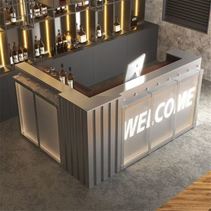 Tùy chỉnh cao cấp hiện đại tiếp nhận quầy <span class=keywords><strong>bar</strong></span> cho cà phê cửa hàng trung tâm thanh truy cập - Product Image 4