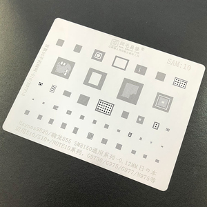 Plantilla de Reballing BGA Amaoe DIY de Malla de Acero de 0.12mm para la Serie Móvil S10/S10+/<span class=keywords><strong>NOTE</strong></span> <span class=keywords><strong>10</strong></span>/G9730/G975/G977/N975 - Product Image 1