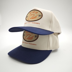 High Density 5 Panel <b>Baseball</b> <b>Cap</b> Custom Embroidery Logo Applique Patch Low MOQ OEM Robust Durable Material Sustainable Organic - Product Image 2