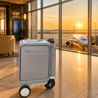 Valise électrique à roulettes avec cadre en aluminium, alimentée par batterie, pour les voyages, fabriquée en Chine