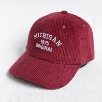 Gorras de Béisbol de Pana con Bordado a Mano y Logotipo Personalizado - Estilo Urbano Deportivo con Patrón de Letras, Unisex, Tipo Trucker/Dad Hat