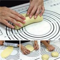 Tapis de pâtisserie en silicone de qualité alimentaire, antidérapant et facile à nettoyer, résistant à la chaleur, emballé dans un carton