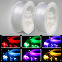 Câbles en fibre optique en plastique à émission lumineuse pour plafonds étoilés, lumières LED - Utilisation intérieure/extérieure, gradation, installation facile, haute luminosité