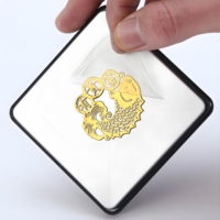 Autocollant de transfert UV DTF personnalisé, étiquette 3D en cristal, impression de logo imperméable et permanente pour tasses à café, décalcomanies en vinyle