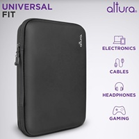 Organizer teknologi perjalanan kustom casing EVA untuk menahan Laptop Mouse Power Bank adaptor USB pengisi daya ponsel dan kosmetik