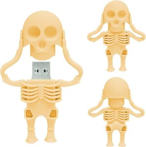 Gitra Kho bán buôn <span class=keywords><strong>PVC</strong></span> 4GB 8GB 16GB 32GB 64GB Skull <span class=keywords><strong>USB</strong></span> Flash Drive phim hoạt hình U <span class=keywords><strong>Stick</strong></span> Memory <span class=keywords><strong>Stick</strong></span> món quà tốt nhất cho Halloween - Product Image 6