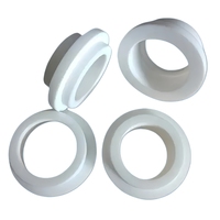 Joint d'étanchéité de valve en PTFE blanc personnalisé, résistant aux produits chimiques, à haute température, anti-usure, de qualité vierge, pour applications sanitaires industrielles