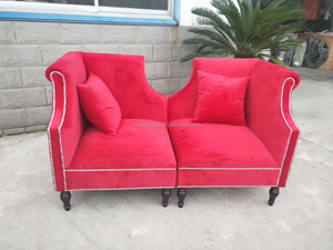 Yicheng Beauty canapés exclusifs de luxe rose chaises de zone d'attente salon canapé Offre Spéciale tissu meubles de chambre moderne Divano Rosa - Product Image 2