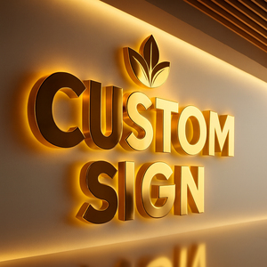 Free <strong>Design</strong> Customize Led Backlit Letter logo Sign Custom Outdoor Advertising Shop Led Illuminated Letter Led Sign for Business - Product Image 2