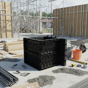 Système de coffrage modulaire en plastique ABS durable de qualité supérieure pour la construction industrielle moderne, murs, colonnes, dalles - Product Image 2