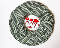 LITTLE ANT Disque de polissage diamanté à sec 4 pouces 100 mm, grain 150, flexible et tranchant pour granit, marbre, pierre, béton