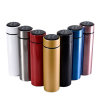 Bouteille isotherme intelligente en acier inoxydable portable avec affichage de la température LED pour le bureau, les voyages et les activités de plein air