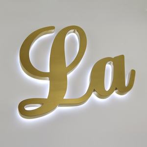 Lettres en acrylique <span class=keywords><strong>LED</strong></span> en gros pour les magasins à l'étranger, enseignes en lettres alphabétiques, lettres en acrylique métalliques 3D personnalisées pour la signalétique commerciale - Product Image 5
