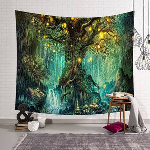 Vente en gros <span class=keywords><strong>de</strong></span> tapisserie imprimée d'animaux à motif <span class=keywords><strong>de</strong></span> loup pour la décoration du salon <span class=keywords><strong>de</strong></span> la chambre à coucher - Product Image 5