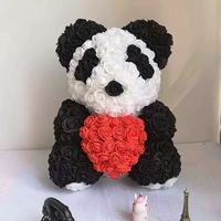 Hochwertiger 25cm Rosenbär aus konservierten Kunstblumen – Valentinstagsgeschenkbox für die Freundin – Großhandel