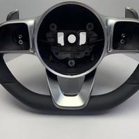 Volant en cuir et fibre de carbone forgée pour Mercedes-Benz C200/CLS/ML/CLA/GLC - Adaptation universelle pour mise à niveau et modernisation