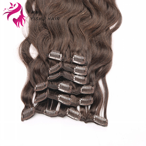 2025 thời trang nhất 100% Trinh Nữ <span class=keywords><strong>Clip</strong></span>-<span class=keywords><strong>in</strong></span> phần mở rộng tóc dễ dàng để loại bỏ độc quyền cho tiệm - Product Image 2