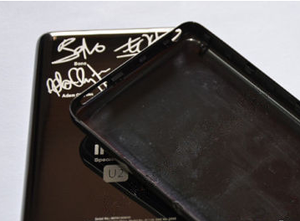 Cover posteriore in metallo Color oro nero per iPod 6th 7th Gen Classic 160GB Video 60GB 80GB <span class=keywords><strong>U2</strong></span> Special Edition sottile spessa - Product Image 2