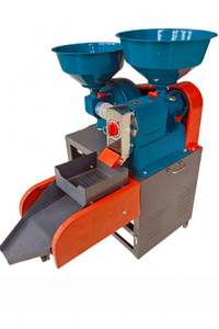 Petite machine combinée domestique pour décortiquer le riz, avec tamis vibrant et broyeur - Product Image 2