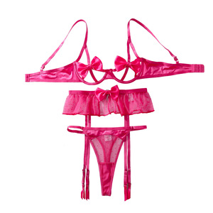 Lencería Erótica, Lencería Sensual Rosa, Ropa Interior Sexy de Malla, Lencería Sexy de Peluche, Conjunto de Tanga Sexy Transparente, Traje Sexy XXX 18 - Product Image 6