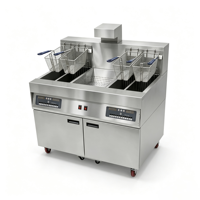 Friteuse Commerciale Verticale Attrayante avec 4 Paniers, Grande Capacité pour Cuisine