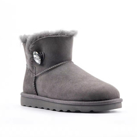 Fournisseur OEM ODM de bottes en peau de mouton avec semelle extérieure en EVA, bottes de neige en fourrure de peau de mouton 100%