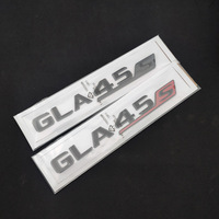 Lettres et emblèmes de coffre de voiture en ABS chromé argenté, étanches, pour Mercedes GLA45/X156, design Business/Luxe, 23 mm, style automobile