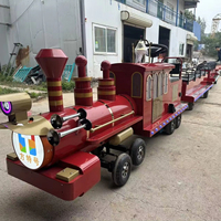 Train à vapeur sans rails 2026 pour usage intérieur/extérieur, parcs de jardin et de trampolines, sièges personnalisables, capacité supérieure à 500 kg