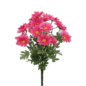 High-quality and Low-priced Artificial Daisy Flowers Head Silk Daisy Bouquets for Wedding Hot-selling Lifelike Artificial