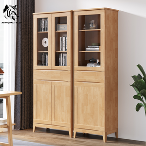 china supplier discount price customize small moq dropshipping <b>bookcase</b> personalized study room furniture wood combined <b>bookcase</b> - Product Image 1