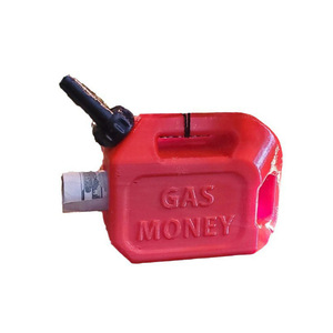 Adorno de Lata de Gas Roja de Plástico para Colgar en el Árbol de Navidad 2023, Diseño de Dinero en Relieve de Resina - Product Image 5