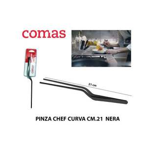 Pinze da Chef Curve Nere da 21cm Utensile da Cucina Specializzato - Product Image 1