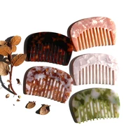 Vente chaude Plaque Peigne Acétate De Cellulose Antistatique Large Dent Peigne À Cheveux Portable Marbre Coiffure Tortue Shell Peigne À Cheveux