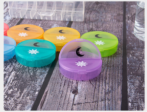 Organizador de Pastillas de Viaje Mini de 7 Días, 14 Compartimentos, Plástico PP, Resistente a la Humedad, Diseño Dividido para Mañana y Noche - Product Image 6