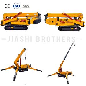 360 derajat truk derek Mini untuk konstruksi luar ruangan bekerja pengangkat kaca derek laba-laba dengan dentuman teleskopik - Product Image 2