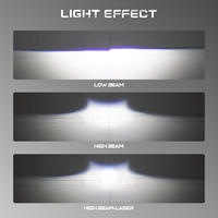 Projecteur laser Bi-LED super lumineux de 3 pouces pour phare de voiture, installation facile, 70W, faisceau haut et bas, longue durée de vie, kit de rétrofit automobile