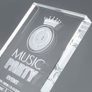 Souvenir Corporate Gifts Crystal Glass Handshake Award Trophys Shake Hand Trophy With Logo Engraving - Product Image 2