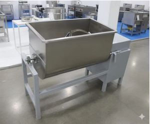Mezcladora de Alimentos Automática de Acero Inoxidable Tipo U, 50L de Capacidad, Configuración Horizontal, Motor de Escobillas de 4kW, Calefacción, 380V/480V, Más Vendida - Product Image 1