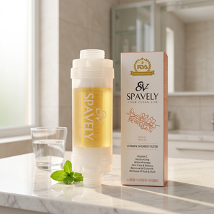 ไส้กรองวิตามินสำหรับฝักบัวอาบน้ำ Spavely คาร์บอนบล็อกอะคาเซีย บำรุงผิวชุ่มชื้น ไส้กรองน้ำสำหรับใช้ในครัวเรือน - Product Image 1