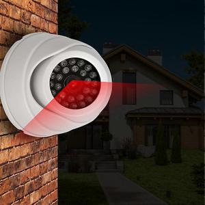 White <b>Dummy</b> LED Security Camera Indoor Outdoor Fake Surveillance Cam With Night Vision Lights - Product Image 3