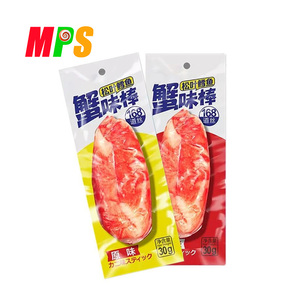 OEM โลโก้ที่กำหนดเองสบายๆอาหารทะเลสุขภาพขนมขบเคี้ยวมือหั่นเนื้อปูรสบาร์บีคิวรสสุริมิปูอัด - Product Image 3