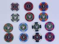 Jetons de poker ABS OEM ODM Fallout, qualité casino, pour fêtes, fabriqués en Chine, prêts pour votre tournoi de poker Wasteland