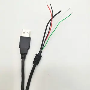 Özel 5 Pin güç 3A hızlı şarj açık 5 maça telleri USB veri kablosu kablosu SR gerginlik giderici kalıplı