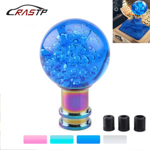 Crastp Crystal Gear Shift Knob Blue Acrylic Bubble Manual Automatic Transmission Car <b>Interior</b> <b>Accessory</b> - Product Image 1