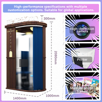 Machine de location de photomaton de style vintage personnalisée JIPAI pour mariage et fête, photomaton avec impression instantanée