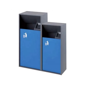 Papelera cuadrada <span class=keywords><strong>de</strong></span> estilo moderno para exteriores, bote <span class=keywords><strong>de</strong></span> <span class=keywords><strong>basura</strong></span> <span class=keywords><strong>de</strong></span> Metal <span class=keywords><strong>de</strong></span> pie, <span class=keywords><strong>precio</strong></span> al por mayor <span class=keywords><strong>de</strong></span> fábrica - Product Image 3