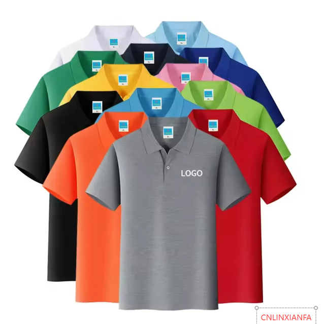 Blank Polo Shirts for Men Custom Polo Shirts Bulk Embroidery logo Golf Polo Shirt Light Plate Work Clothes Unisex Women