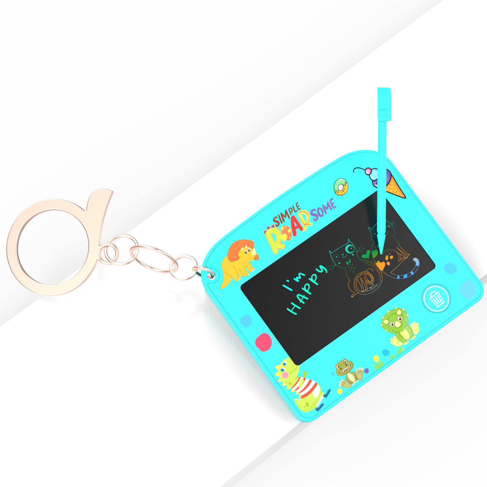 Dinosaurio azul claro